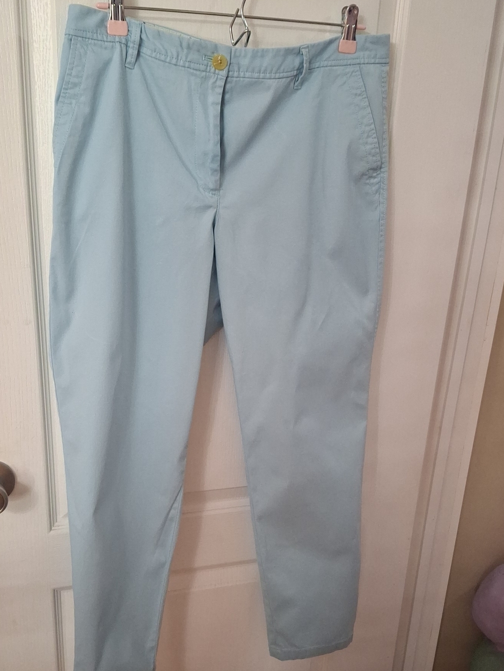 Talbots Girlfriend Chino Pants Light Blue Like New Size 12